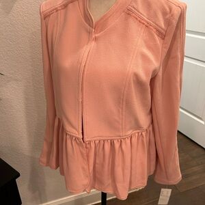 Peach Women's Peplum Top